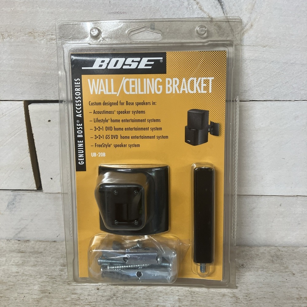 New Sealed Genuine Bose UB-20B Black Wall Ceiling Bracket Speaker Mounting